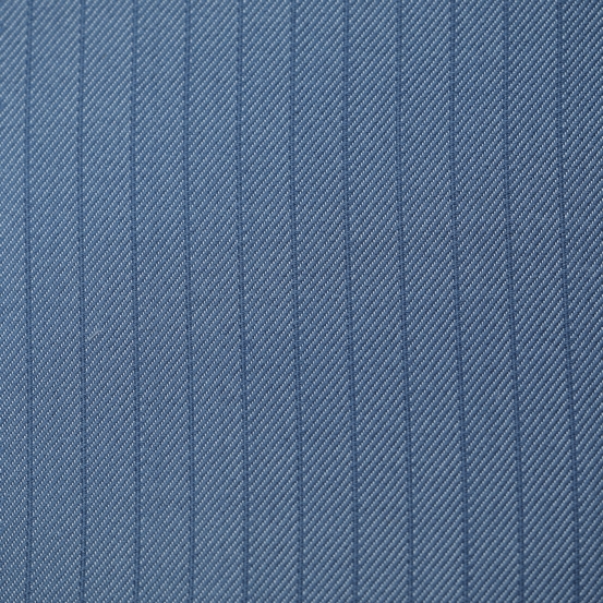 Spun silk 2 lớp sọc xám đậm ánh than 