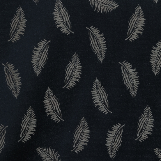 JQ 30 đen hoạ tiết lông vũ vàng 