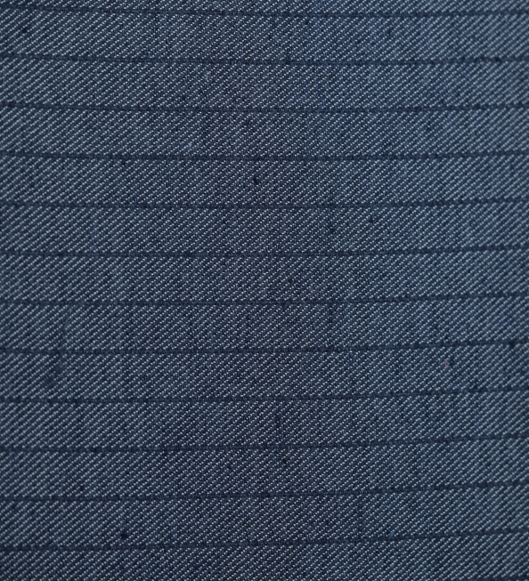 Spun silk 2 lớp sọc xám chì 